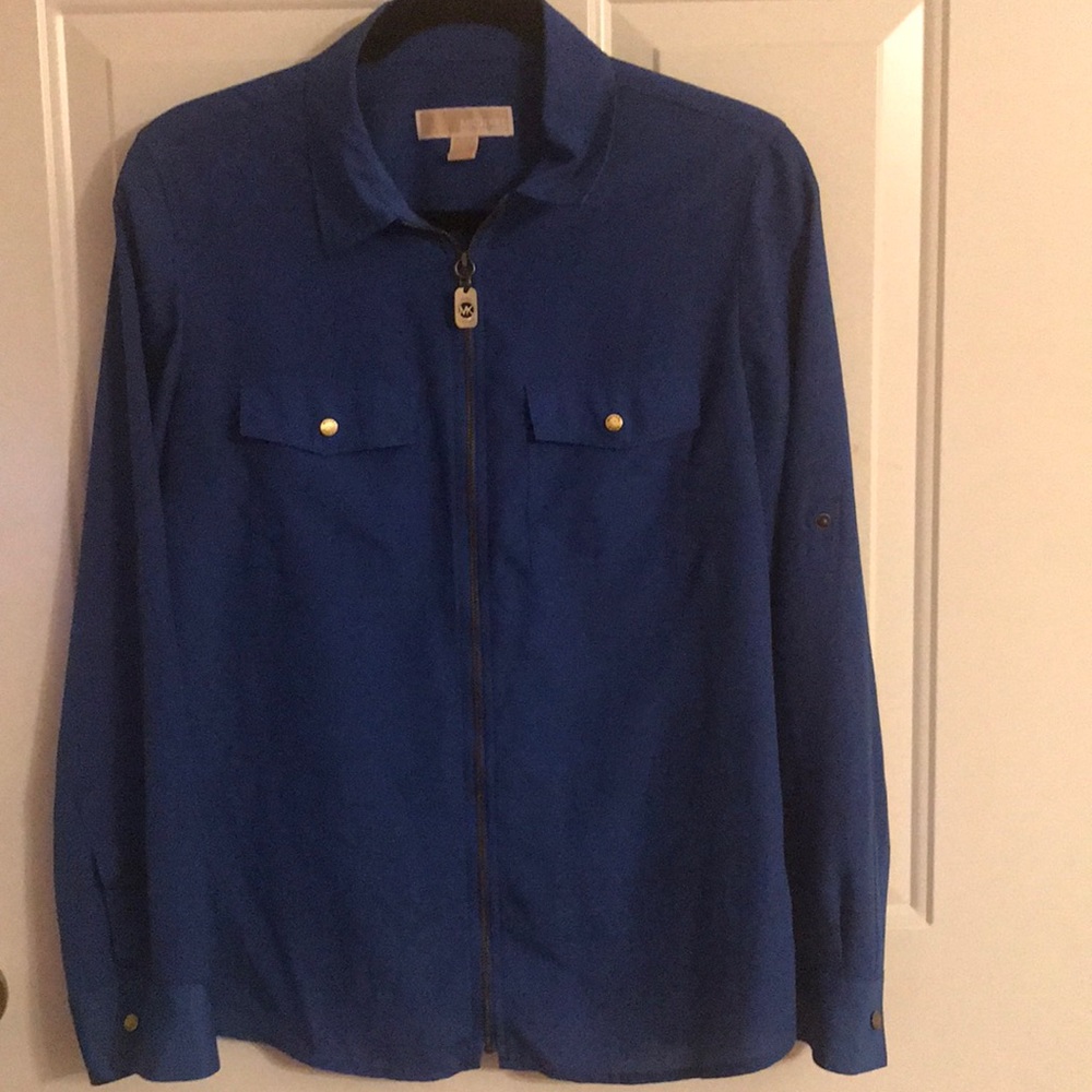 Michael Kors Zip-Up Blouse